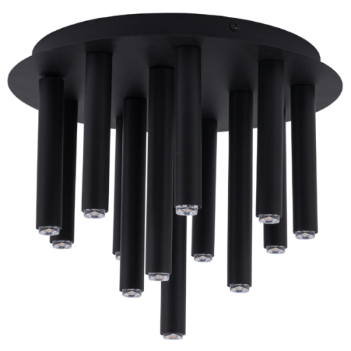 8355 LAMPA SUFITOWA NOWOCZESNA plafon STALACTITE BLACK XIII CZARNY ŚR. 34CM