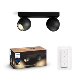 8719514339088  BUCKRAM PODWÓJNE OŚWIETLENIE PUNKTOWE 8719514339088 (Z PILOTEM) PHILIPS HUE