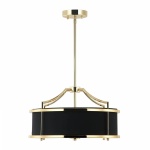 == WYSYŁKA 24H RABAT W SKLEPIE== Lampa wisząca STANZA GOLD/NERO S ORLICKI DESIGN abażur klasyczna OR84139