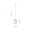 Howe  BP-1628 lampa wisząca LOFT INDUSTRIALNA Azzardo szklana  AZ2375