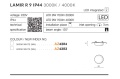 LAMIR R9 IP44  700lm OCZKO LAMPA WPUSZCZANA AZZARDO DO ŁAZIENKI