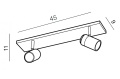NOEMIE AZ4137 CZARNY KINKIET DO ŁAZIENKI IP44 lampa AZZARDO