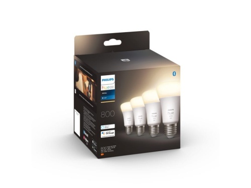8719514319141 Philips HueW 9W A60 E27 EU 4P 2700K PHILIPS HUE