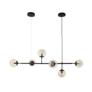 == WYSYŁKA 48H==  Lampa wisząca HELIOS 6 czarna AZzardo AZ4698