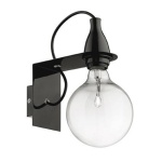 == lampa z ekspozycji == KINKIET LOFT  MINIMAL AP1 CZARNY 045214 IDEALLUX OSTATNIA SZTUKA 