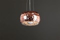 NOWOCZESNA LAMPA WISZĄCA P0224-06L-F4Gp MAXLIGHT SZKLANA 50cm miedziana