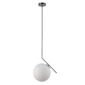 MDE648/1-SN lampa wisząca szklana kula ITALUX 25 CM satyna