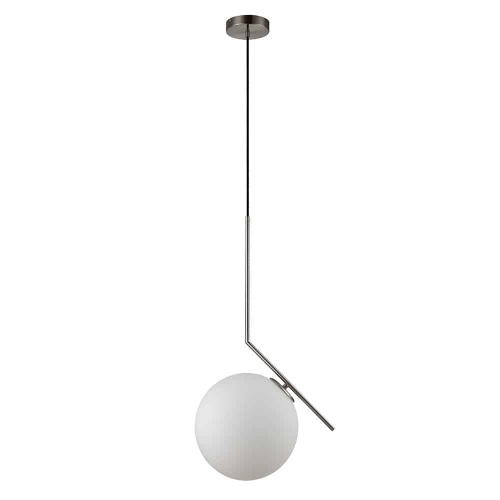 MDE648/1-SN lampa wisząca szklana kula ITALUX 25 CM satyna