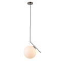 MDE648/1-SN lampa wisząca szklana kula ITALUX 25 CM satyna