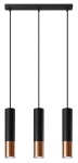 ==WYSYŁKA 24H== SL.0948 LOOPEZ lampa wisząca czarny/miedź SOLLUX