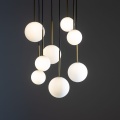 10934 Lampa wisząca KARO VIII LAMPA NOWOCZESNA KULE SZKLANA NOWOŚĆ NOWODVORSKI