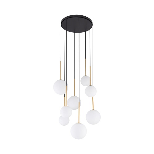 10934 Lampa wisząca KARO VIII LAMPA NOWOCZESNA KULE SZKLANA NOWOŚĆ NOWODVORSKI