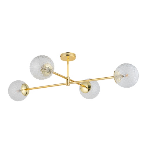 4607 LAMPA SUFITOWA CADIX GOLD 4 PŁ TK LIGHTING