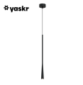PL0121-BK Lampa Wisząca Elysia 1xLED Czarna YASKR