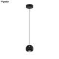 PL0122-CB Lampa Wisząca Aurenia 1xLED Czarna YASKR