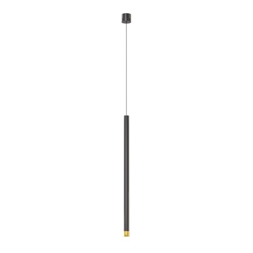 OR85129 Q I Nero / Gold 60 LAMPA WISZĄCA ZŁOTY CZARNY NOWOCZESNA TUBA