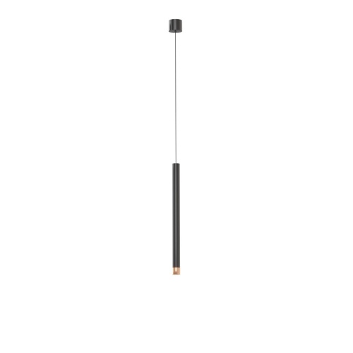 OR85136 Q I Nero / Rose Gold 40 LAMPA WISZĄCA TUBA