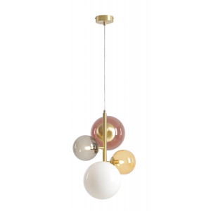 1111L40 - LAMPA WISZĄCA BLOOM 4 MULTICOLOUR - ALDEX 
