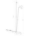 7708 Lampa podłogowa MONO II  NOWODVORSKI
