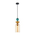 Busco PND-30263-1C-BRO-AMB SZKLANA LAMA WISZĄCA NOWOCZESNA ITALUX