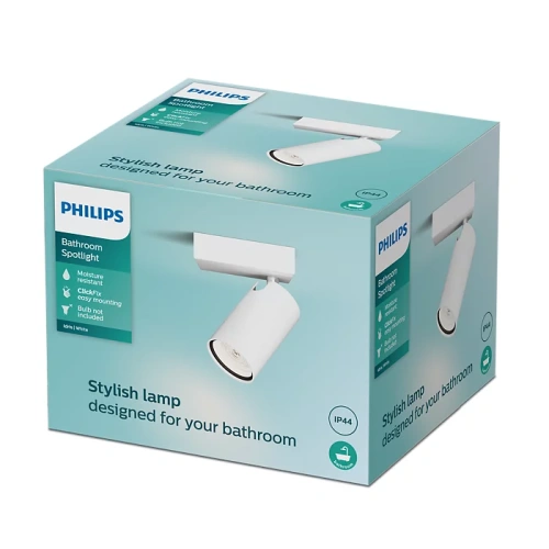 Sufitowy/ścienny reflektor punktowy Idris 8720169299078 IP44 LAMPA DO ŁAZIENKI PHILIPS