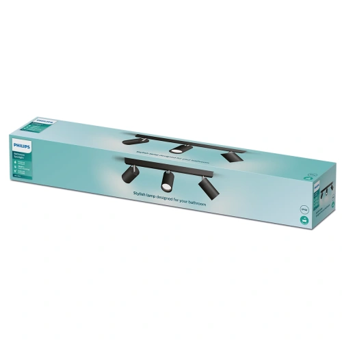 8720169299016 Sufitowy/ścienny reflektor punktowy Idri IP44 LAMPA DO ŁAZIENKI PHILIPS