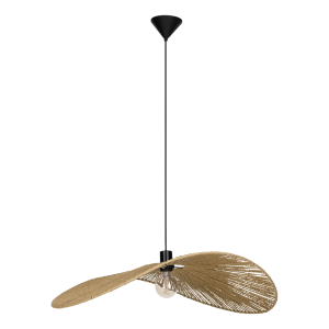 31992 SIRUELA oprawa wisząca stal czarny / papier naturalny H: 1100 mm EGLO LOFT BOHO