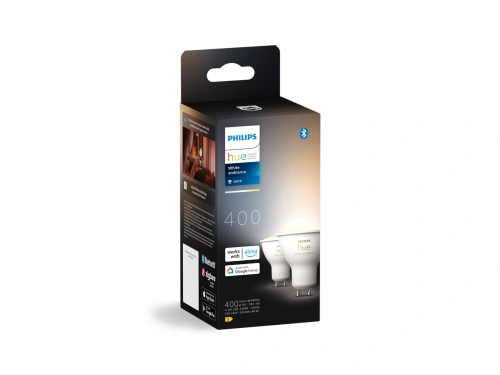 8720169230033  2200K-6500K Inteligentny reflektor punktowy GU10 (2 szt.) PHILIPS HUE 400lm