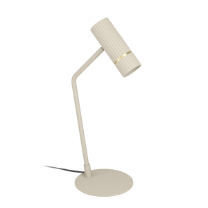 901154  CAMINIA lampa stołowa stal piaskowy, szczotkowany mosiądz H: 485 mmEGLO