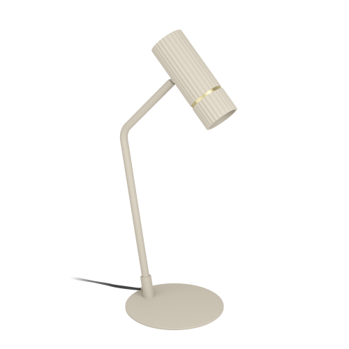 901154  CAMINIA lampa stołowa stal piaskowy, szczotkowany mosiądz H: 485 mm EGLO