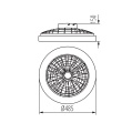 38034  Oprawa oświetleniowa LED z wentylatorem PLAVE LED CCT+RGB KANLUX