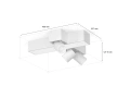 8720169318731 Lampa sufitowa Centris z 3 reflektorami skrzyżowana PHILIPS HUE