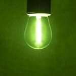 26048_1.jpg26048 Żarówka Led kulka do girland ST45 LED 0,9W E27-GR barwa zielona 75Lm