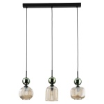 == WYSYŁKA 48H== 11147 SOPHIA GREEN COGNAC LAMPA WISZĄCA 3XE14 TK LIGHTING 