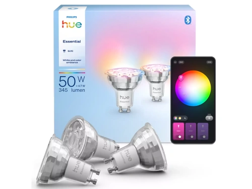 8721103055330 Essential GU10 — Inteligentny reflektor punktowy — 345 lm — 4,7 W — 3 szt PHILIPS HUE
