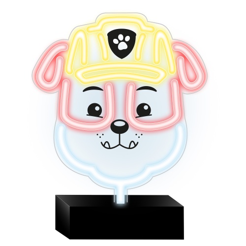 Neon LED na podstawce Psi Patrol - Rubble OW-120446