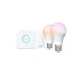8721103103659 Podstawowy zestaw startowy: 2 inteligentne żarówki E27 (806 lm) + regulator przyciemniania PHILIPS HUE