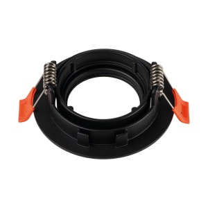 22436 Pierścień oprawy punktowej DALLA DTO-B Oczko sufitowe DALLA DTO-B okrągły stop aluminium kolor czarny 1XGx5,3/GU10 KANLUX 