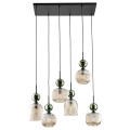11150 SOPHIA GREEN COGNAC LAMPA WISZĄCA 6XE14 TK LIGHTING