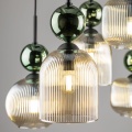 11150 SOPHIA GREEN COGNAC LAMPA WISZĄCA 6XE14 TK LIGHTING