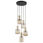 11043 SOPHIA COGNAC LAMPA WISZACA 5XE14 TK LIGHTING 