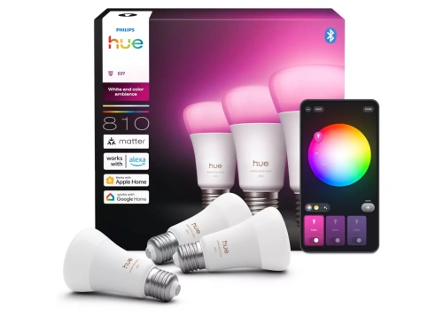 8720169364424 Inteligentna żarówka A60 E27 - 810 3 SZTUKI HUE PHILIPS