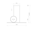11885 Lampa wisząca LINEO LED NOWODVORSKI BIAŁA