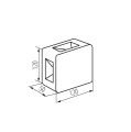 39182 Oprawa elewacyjna REFAZI EL 6W-F-B KANLUX