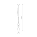 11701 Lampa wisząca CERAMIC VERTICAL LED 19W NOWODVORSKI