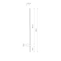10854 Kinkiet SABER LED L 4000K NOWODVORSKI