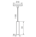 39040  Lampa wisząca PHLOX C GU10 czarna  KANLUX