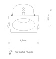 5903139836890  DELTA white 8368 Nowodvorski lampa oczko wpuszczane spot