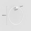 LP-999/1W L WH CCT Mirror kinkiet duży biały CCT LIGHT PRESIGE
