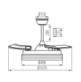 46372 Plafoniera LED PLAVE INB49 CCT W/SR
